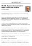 Health disgrace_ bureaucrats in bid to silence our doctors
